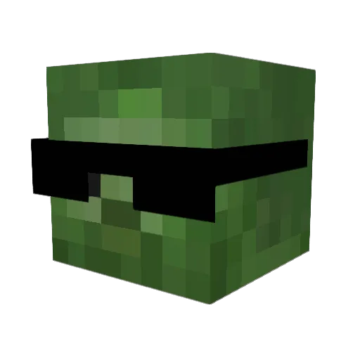 qavz Minecraft avatar head, 3D render