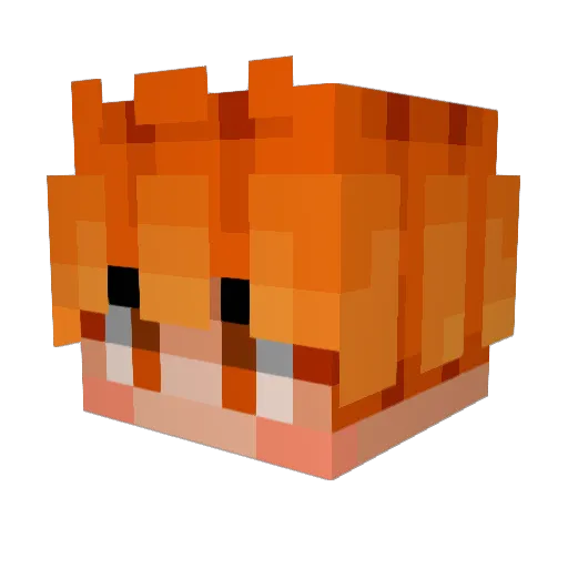 qawd_85 Minecraft avatar head, 3D render