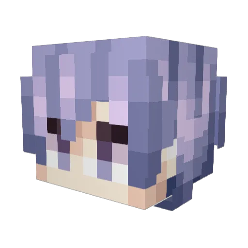 qaymaw Minecraft avatar head, 3D render