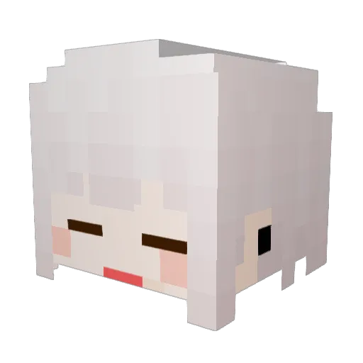 qaz1255889 Minecraft avatar head, 3D render