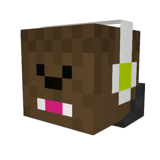 qazlt Minecraft avatar head, 3D render