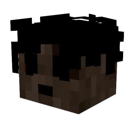 qba1501 Minecraft avatar head, 3D render