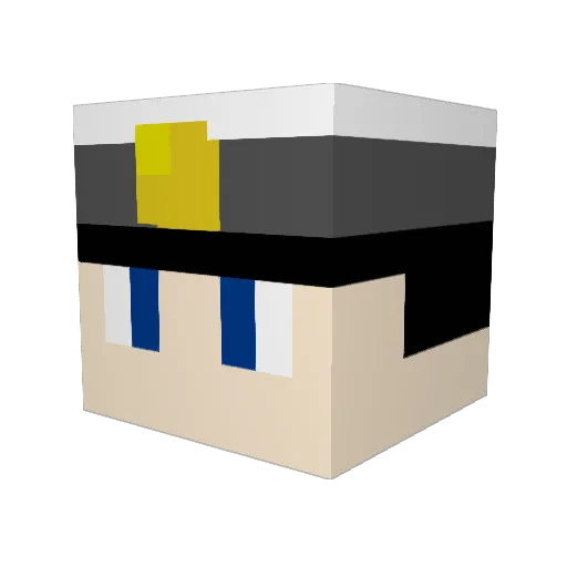 qblr Minecraft avatar head, 3D render