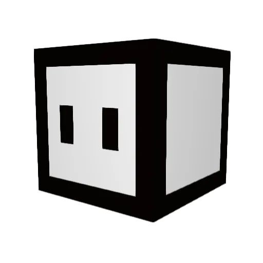 qcgie Minecraft avatar head, 3D render