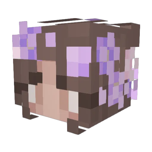 qchou13 Minecraft avatar head, 3D render