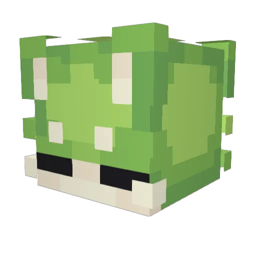 qchuu Minecraft avatar head, 3D render