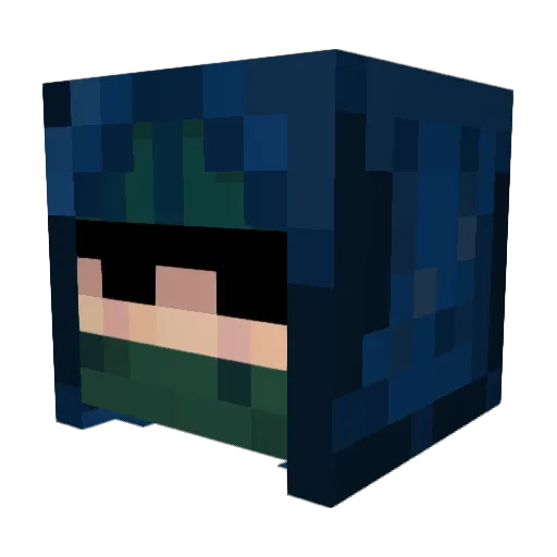 Minecraft-Avatar von qcraft: Kopf als 3D-Render