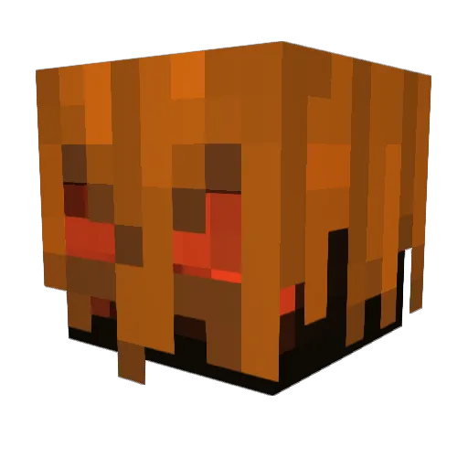 qdqp Minecraft avatar head, 3D render