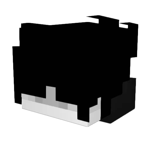 qdwg Minecraft avatar head, 3D render