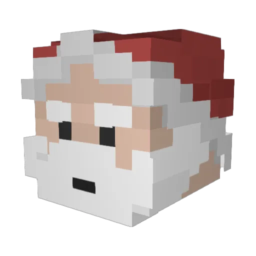 qellep Minecraft avatar head, 3D render