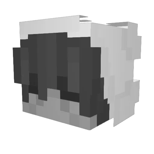 qernus Minecraft avatar head, 3D render