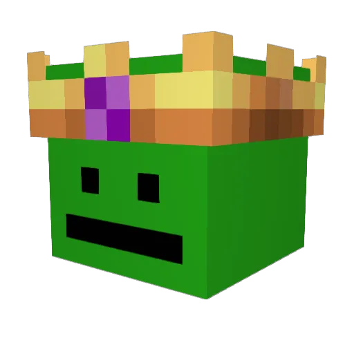 qerqleYT Minecraft avatar head, 3D render