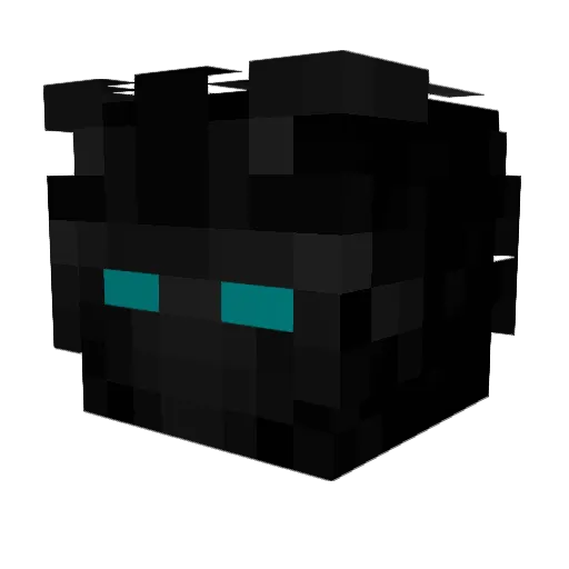 qespacedq Minecraft avatar head, 3D render