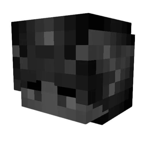 qetfreezed Minecraft avatar head, 3D render