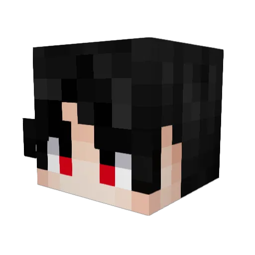 qf6607 Minecraft avatar head, 3D render