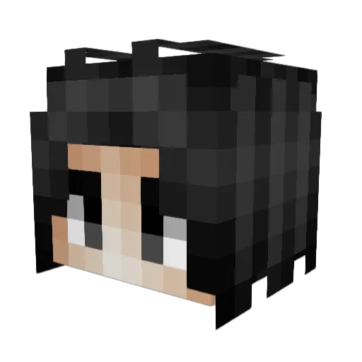 qfakk Minecraft avatar head, 3D render