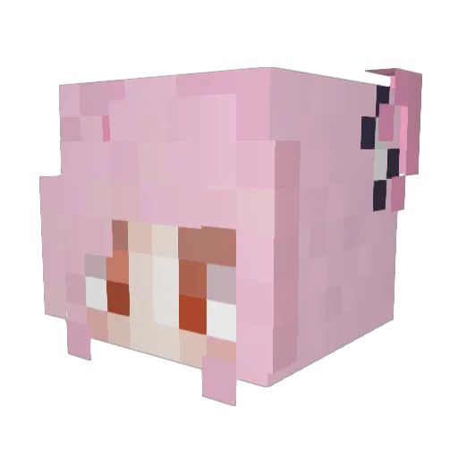 qfgn10 Minecraft avatar head, 3D render