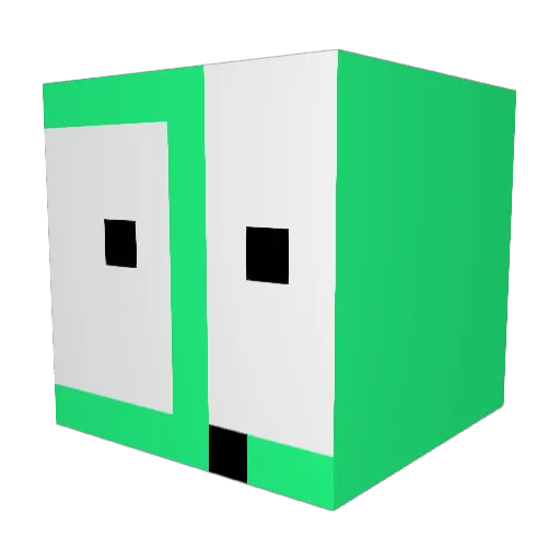 qianyann Minecraft avatar head, 3D render