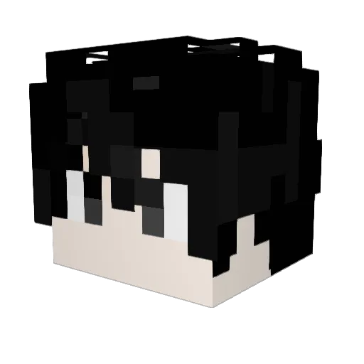 qigAren Minecraft avatar head, 3D render