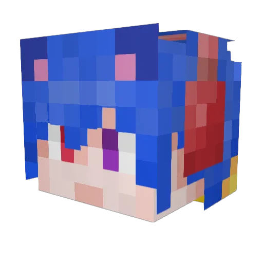 qihan1890 Minecraft avatar head, 3D render