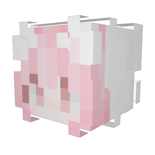 qiliyu Minecraft avatar head, 3D render