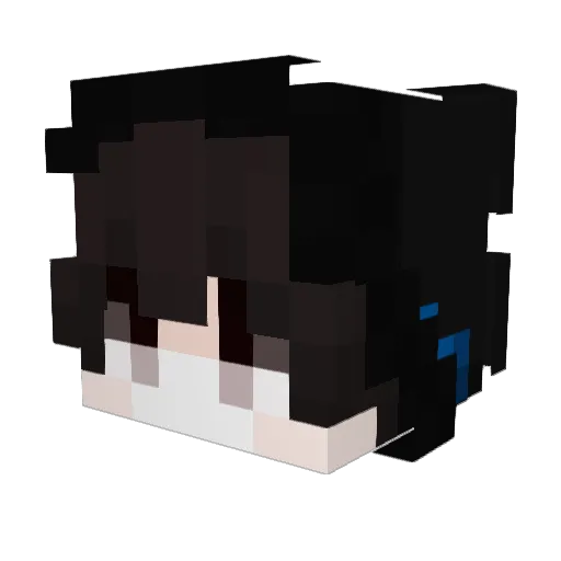 qin_yi_ning Minecraft avatar head, 3D render