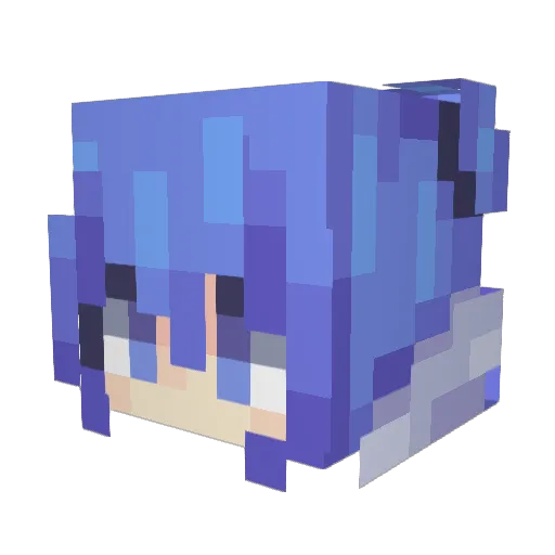 qing_zhixiang Minecraft avatar head, 3D render
