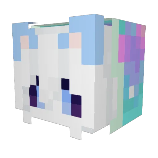 qingfeng5129 Minecraft avatar head, 3D render