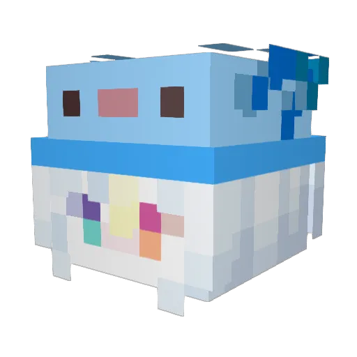 qiu1110 Minecraft avatar head, 3D render