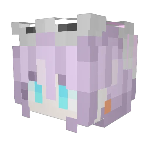 qiu2003 Minecraft avatar head, 3D render