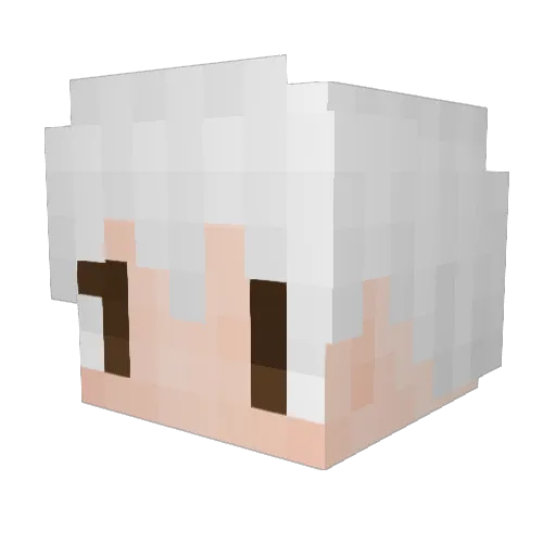 qiuming88 Minecraft avatar head, 3D render