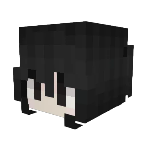 qiutianxD Minecraft avatar head, 3D render