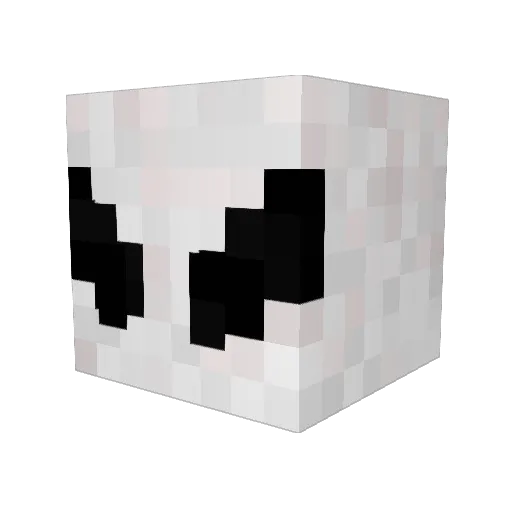 qixxiss Minecraft avatar head, 3D render