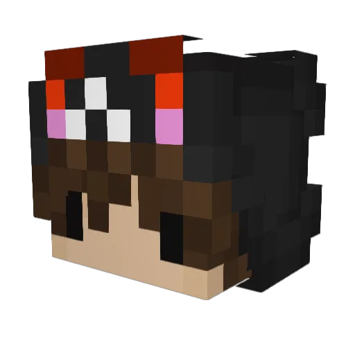 qiyue07 Minecraft avatar head, 3D render