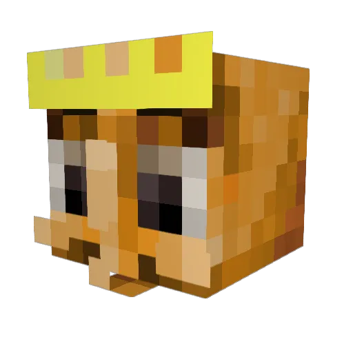 qjeb Minecraft avatar head, 3D render