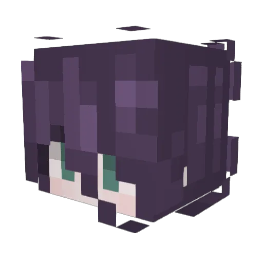 qkb666 Minecraft avatar head, 3D render
