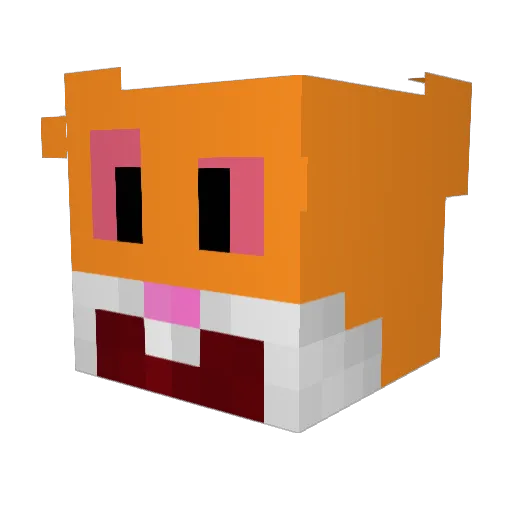 qkbyte Minecraft avatar head, 3D render