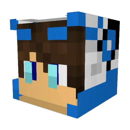 qkrcksgml33 Minecraft avatar head, 3D render