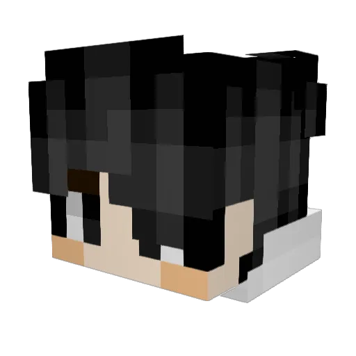 qkrwjska Minecraft avatar head, 3D render
