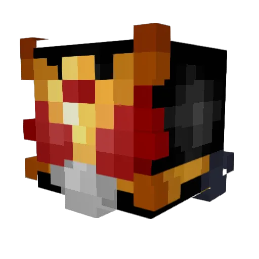qlX_Felp Minecraft avatar head, 3D render