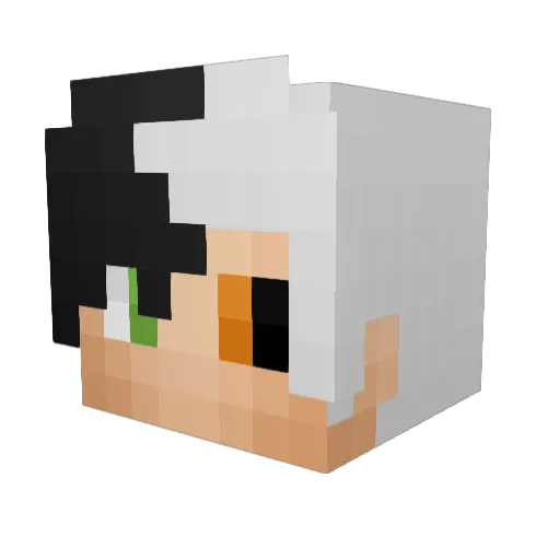 qlexisHAAAAAA Minecraft avatar head, 3D render