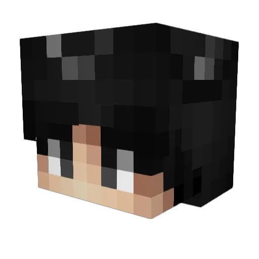 qlics Minecraft avatar head, 3D render