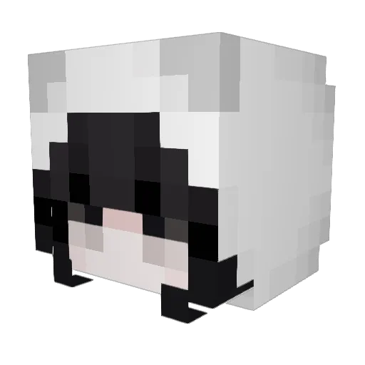 qlilly Minecraft avatar head, 3D render