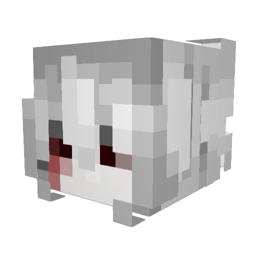 qlsyu Minecraft avatar head, 3D render