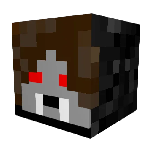 qlue2 Minecraft avatar head, 3D render