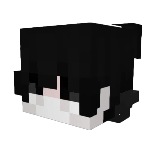 qlure Minecraft avatar head, 3D render