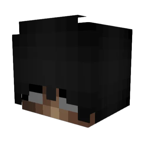 qlvz Minecraft avatar head, 3D render