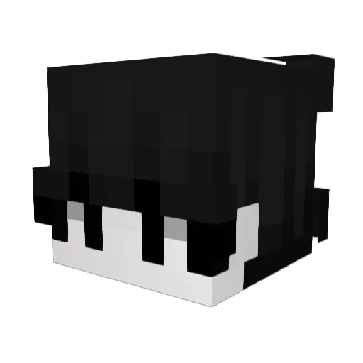 qmmo Minecraft avatar head, 3D render