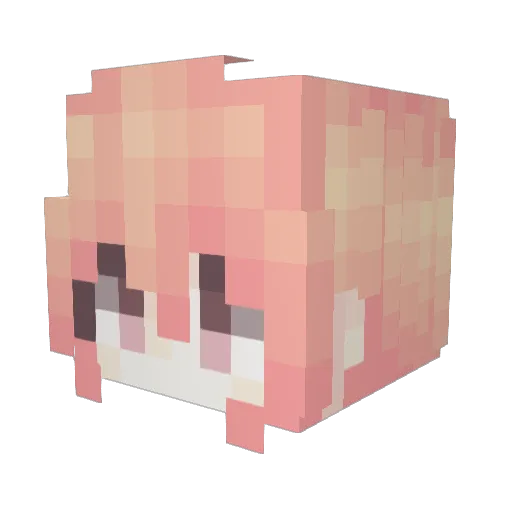 qmxqmx Minecraft avatar head, 3D render