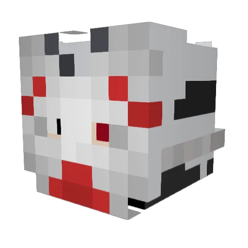 qnbu Minecraft avatar head, 3D render